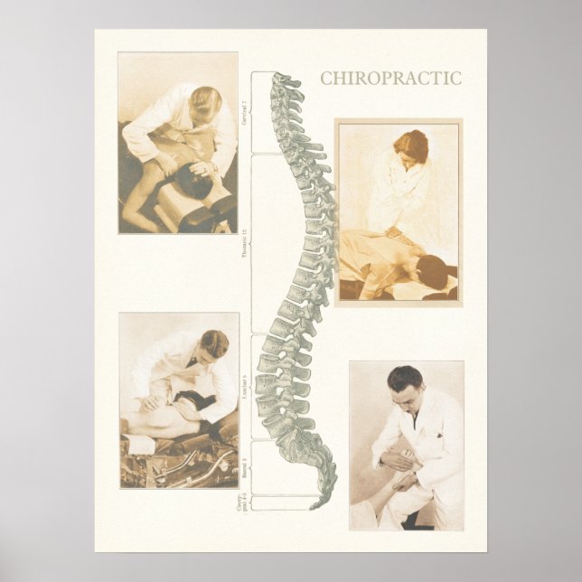 Chiropractic Spinal Adjustment Poster (Devant)