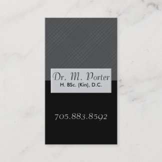 Chiropractie et carte de visite Médicale -