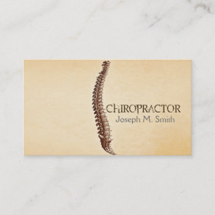Chiropraticien, chiropraticien, Carte de visite de