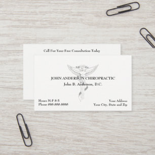 Chiropraticien Chiropratique Carte de visite