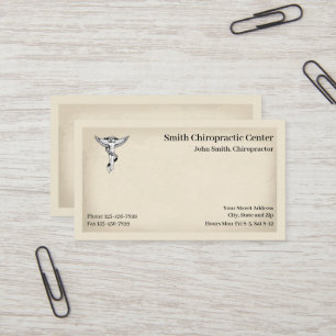 Chiropraticien Chiropratique Carte de visite