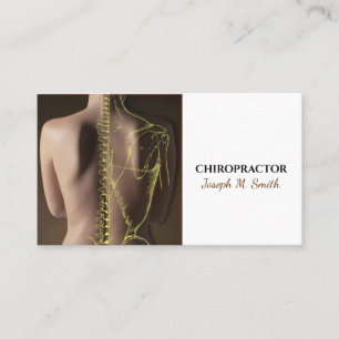 Chiropraticien, Chiropratique, Carte de visite de