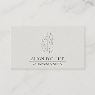 Chiropraticien Chiropratique Minimaliste Carte de 