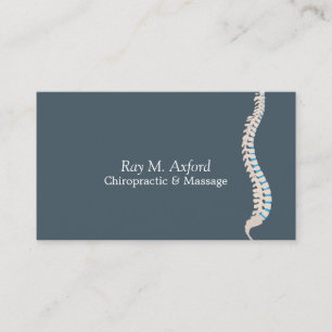 Chiropraticien et Carte de visite de massage