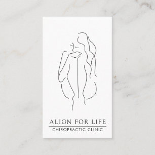 Chiropraticien minimaliste Carte de visite