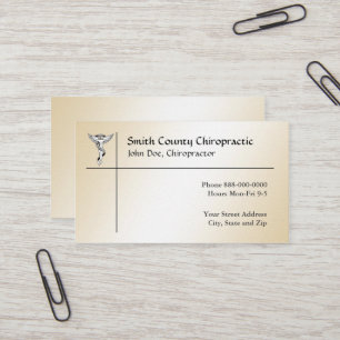 Chiropratique Chiropraticien Carte de visite