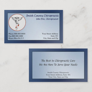 Chiropratique Chiropraticien Carte de visite