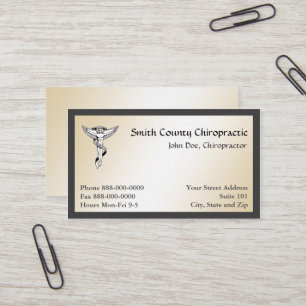 Chiropratique Chiropraticien Carte de visite