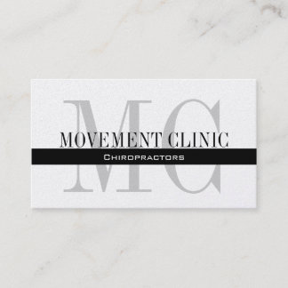 Chiropratique professionnelle Carte de visite Gold