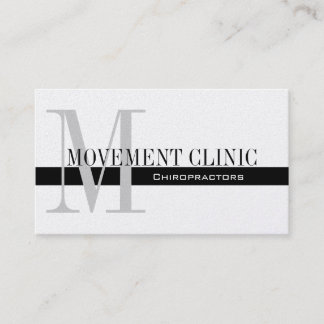 Chiropratique professionnelle Carte de visite Gold