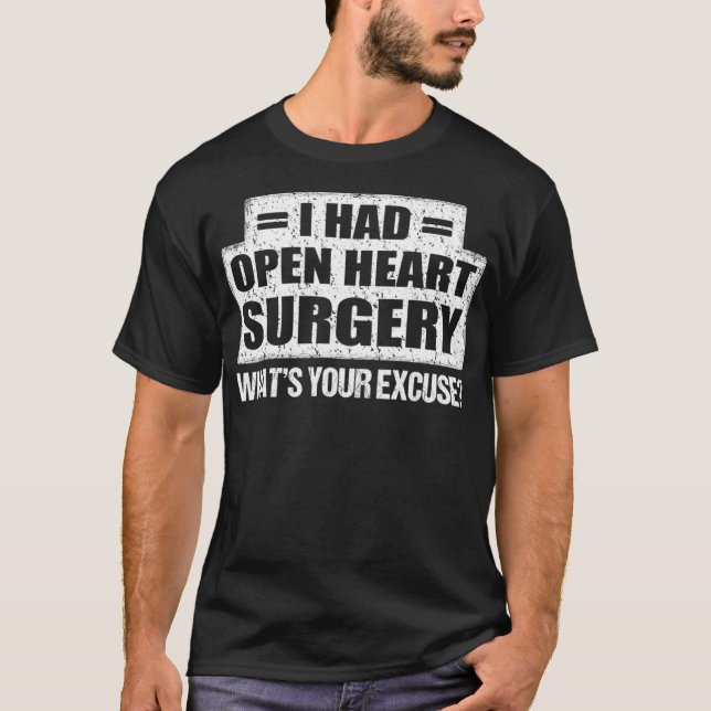 Chirurgie cardiaque ouverte TShirt Survivor Post A (Devant)