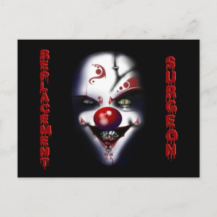 Chirurgien de remplacement - Carte postale Clown m
