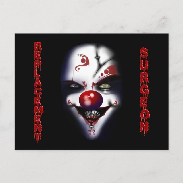 Chirurgien de remplacement - Carte postale Clown m (Devant)