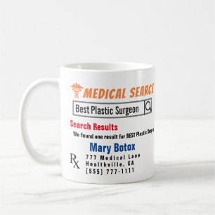 Chirurgien en plastique drôle Recherche Cadeau Mug