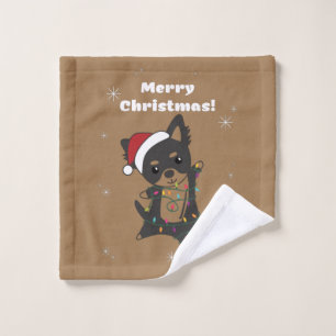Chiwawa Noël Chien Animaux d'hiver Chiens Laver Cl