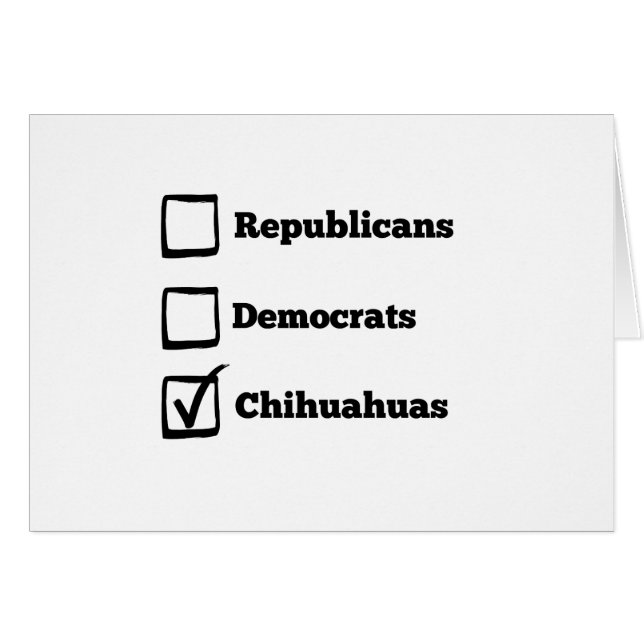 Chiwawas de sélection ! Chiwawa politique (Devant horizontal)
