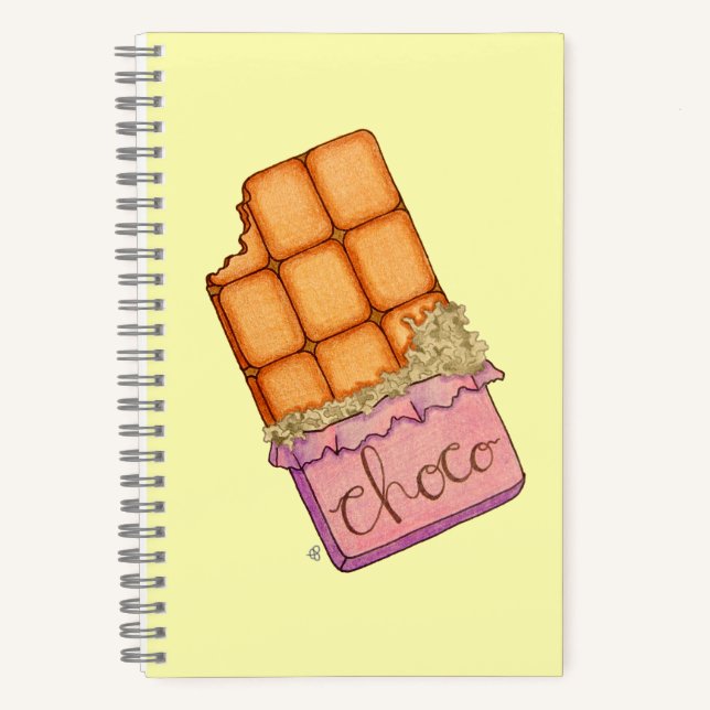 Choco, Carnet de bar à chocolat à dessin (Recto)