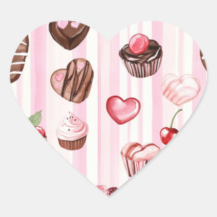 Choco Coeur Stickers Saint Valentin