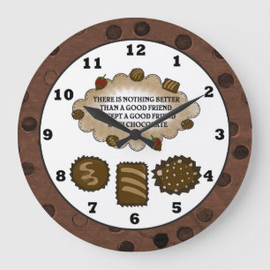 Chocolat Amitié douce horloge murale