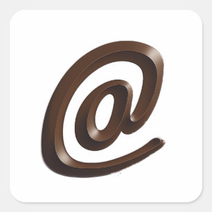 Chocolat aux autocollants de caractère