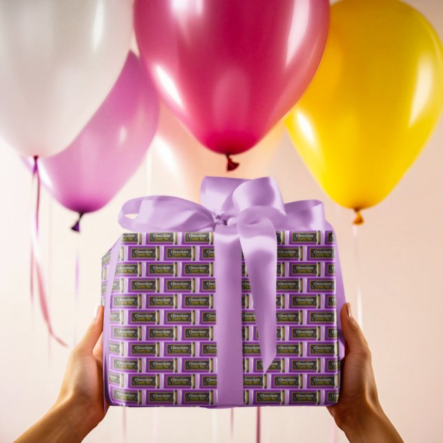 Chocolat Barre de bonbons Papier cadeau enveloppan (Créateur téléchargé)