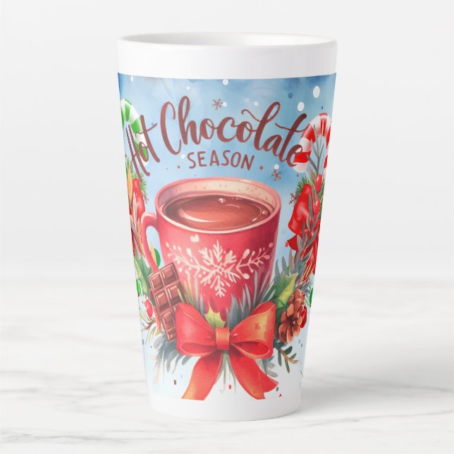 Chocolat chaud avec sucres de canne Latte Mug (Devant)