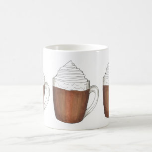 Chocolat chaud cacao à la crème humide Mug d'hiver