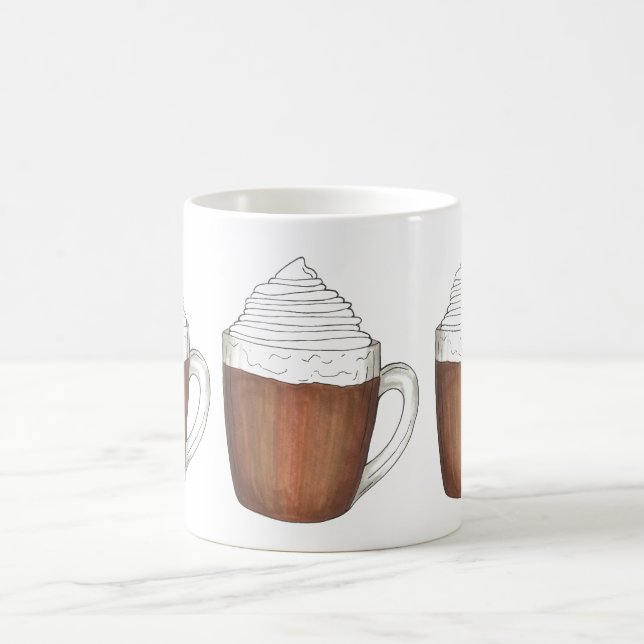 Chocolat chaud cacao à la crème humide Mug d'hiver (Centre)
