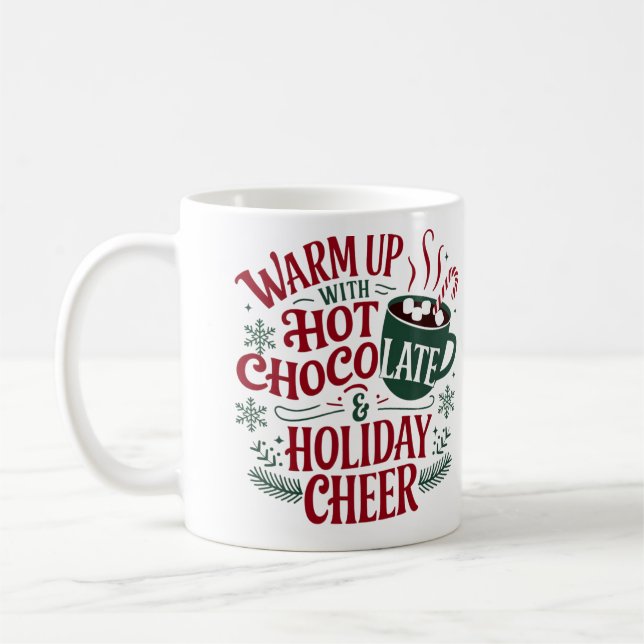 Chocolat chaud de vacances Mug (Gauche)