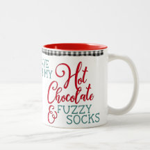 Chocolat Chaud Et Chaussettes Fuzzy Mug