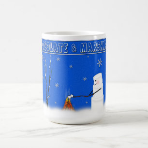 CHOCOLAT CHAUD & MARSHMALLOW MAN MUG - 15 oz.