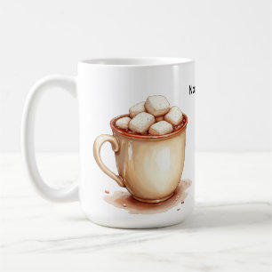Chocolat Chaud Marshmallow Tasse sur une Tasse