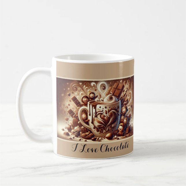 Chocolat Chaud Whimsical Wonderland Mug Art (Gauche)
