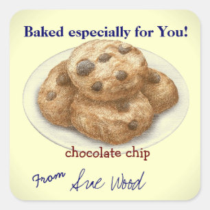 Chocolat Chip Cookie Stickers Cadeaux