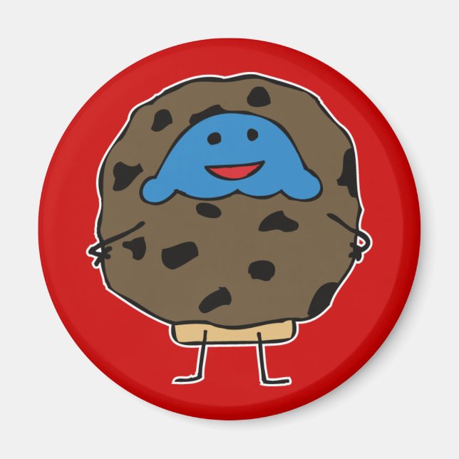 Chocolat Chip Muffin de biscuits - Aimant (Devant)