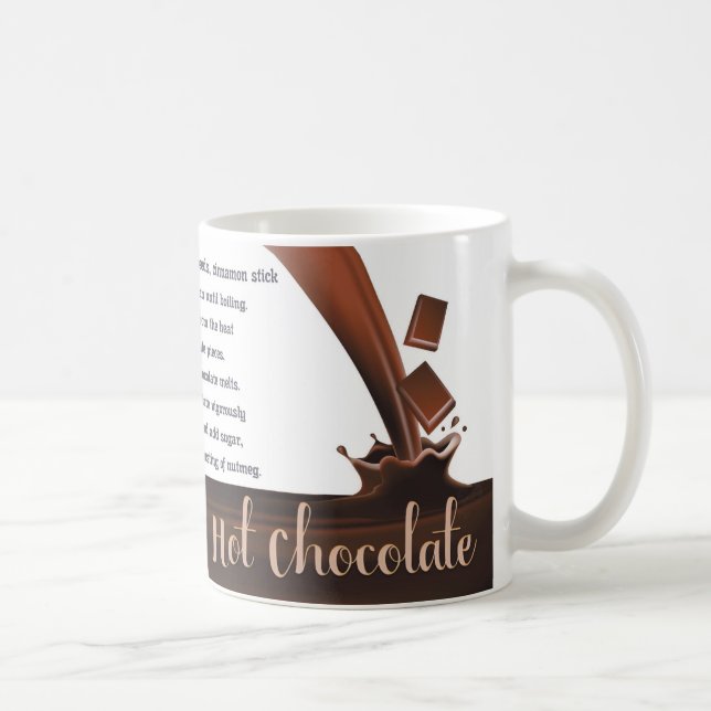 Chocolat, chocolat chaud, tasse de cadeau de (Droite)