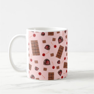 Chocolat Couvert Cerises Café Mug