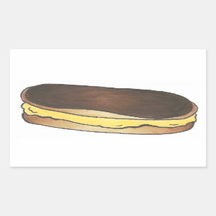 Chocolat Éclair Pâtisserie Dessert Stickers de nou