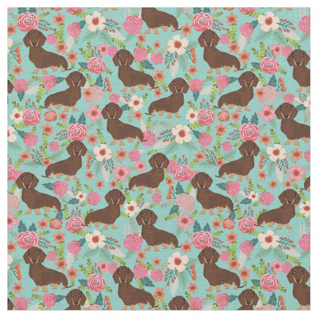 Chocolat et tissu bronzage de Doxie - menthe (Fermer)