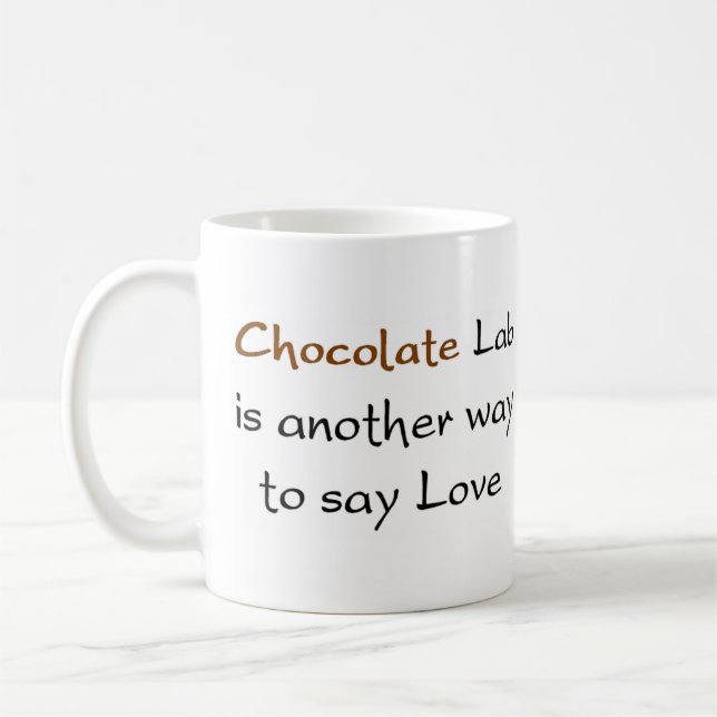 chocolat laboratoire mode tasse à café (Gauche)