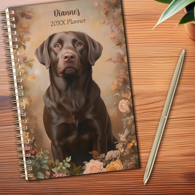 Chocolat Labrador Retriever Portrait personnel (Chocolate Labrador Retriever Portrait Personal 12-month Planner)