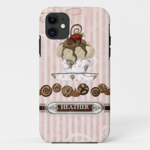 Chocolat Lover Addict Candy Swirls Coque cellulair