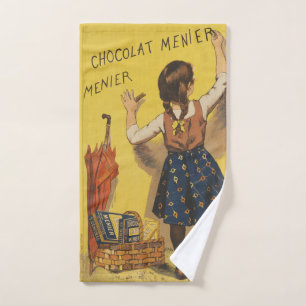 Chocolat Menier Petite fille Mur écriture