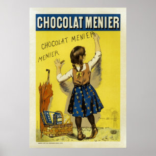 Chocolat Menier Vintage French Advertising Poster
