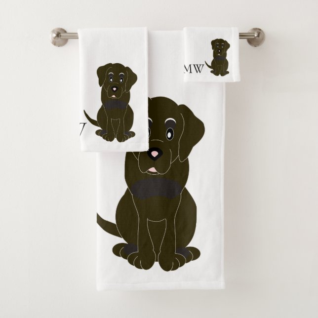 Chocolat monogramme Labrador Chien Design (En situation)