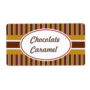 Chocolat personnalisé Carmel Étiquettes