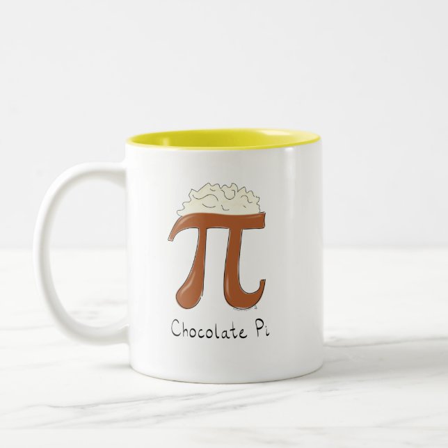 Chocolat Pi Cute Math Pi Day Café Mug (Gauche)