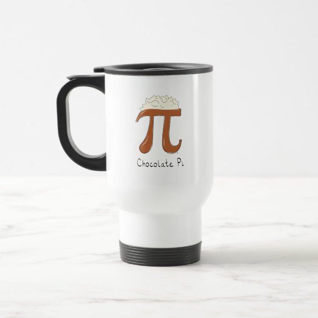 Chocolat Pi Cute Math Pi Day Café Voyage Mug (Gauche)