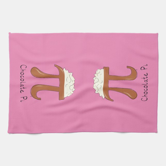 Chocolat Pi Math Cute Pie Cuisine Serviette de cui (Horizontal)