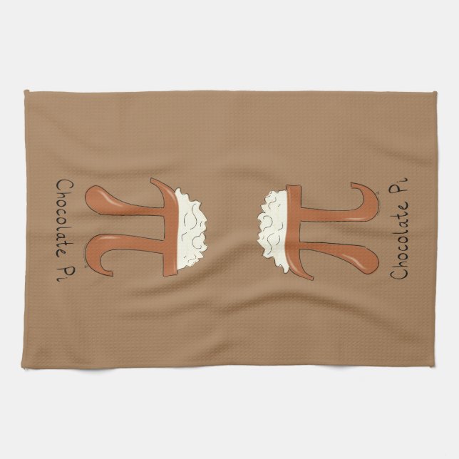 Chocolat Pi Math Cute Pie Cuisine Serviette de cui (Horizontal)